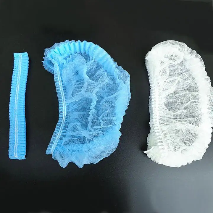 Бесплатная доставка 200 шт./лот одноразовые 19 &quotсиние/белые нетканые колпачки