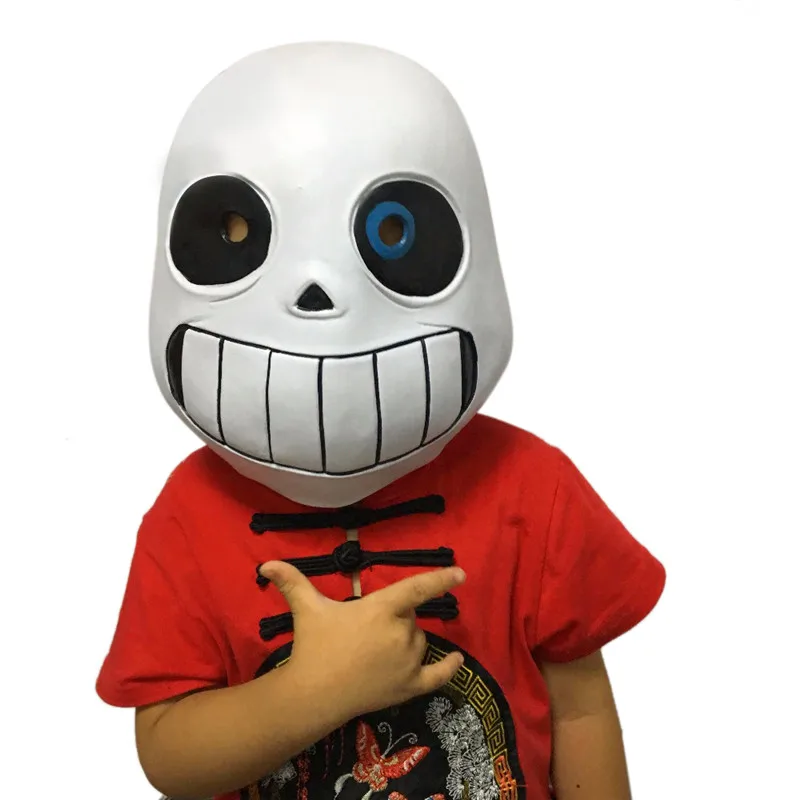 Takerlama игра «Undertale» маска жесткий латекс Косплэй шлем Санса для наращивания на всю голову маски вечеринка Хэллоуин Опора для взрослых и детей Карнавальная маска