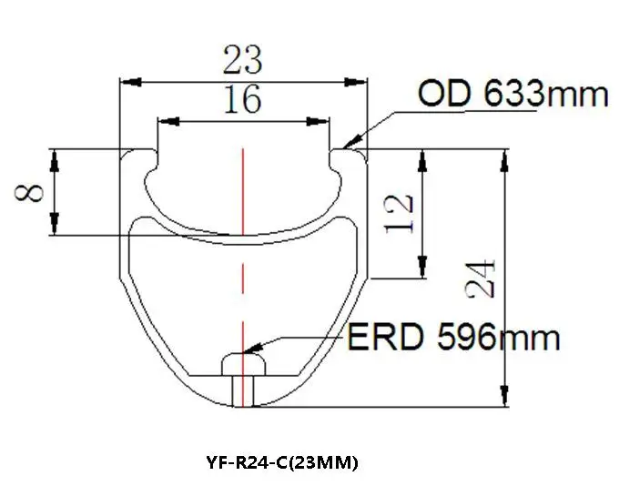 2 шт. полностью Углеродные Диски Fiber700C 24 мм ширина 23 для шоссейного велосипеда с