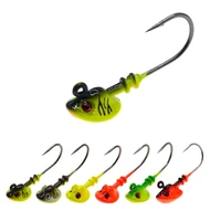 2pcslot fish head hooks 710142128g lead head hook lure hook jig head multicolor fishing tackle fishing hooks