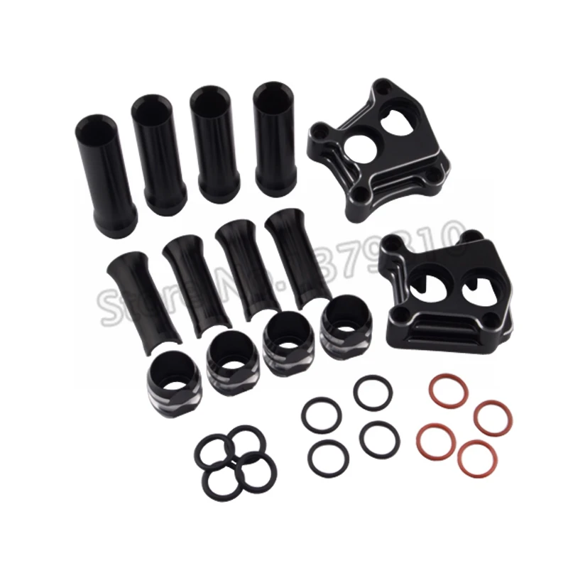 Motorcycle Aluminum Pushrod Tube Covers Front Rear Lifter Tappet Block Cover For Harley CVO Breakout Dyna Twin Cam 1999-2017 | Автомобили
