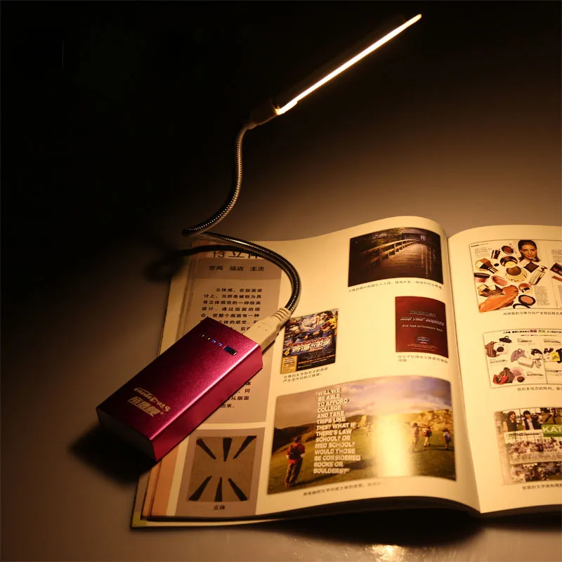 21 СИД 5730 SMD USB светильник для книг светодиодный мини Ночная лампочка портативный