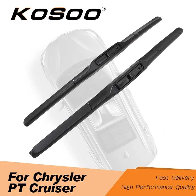 

KOSOO For Chrysler PT Cruiser 21"+21" 2000 2001 2002 2003 2004 2005 2006 2007 2008 2009 2010 Car Wiper Blades Natural Rubber
