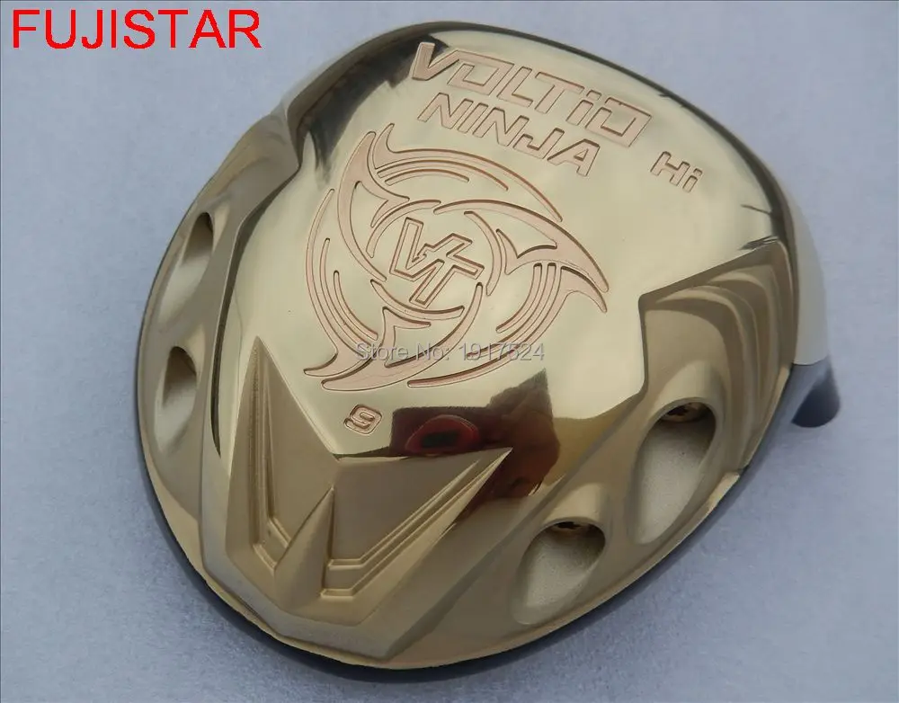 Новая титановая головка водителя для гольфа FUJISTAR GOLF VOLTIO NINJA Hi cor золотого цвета с