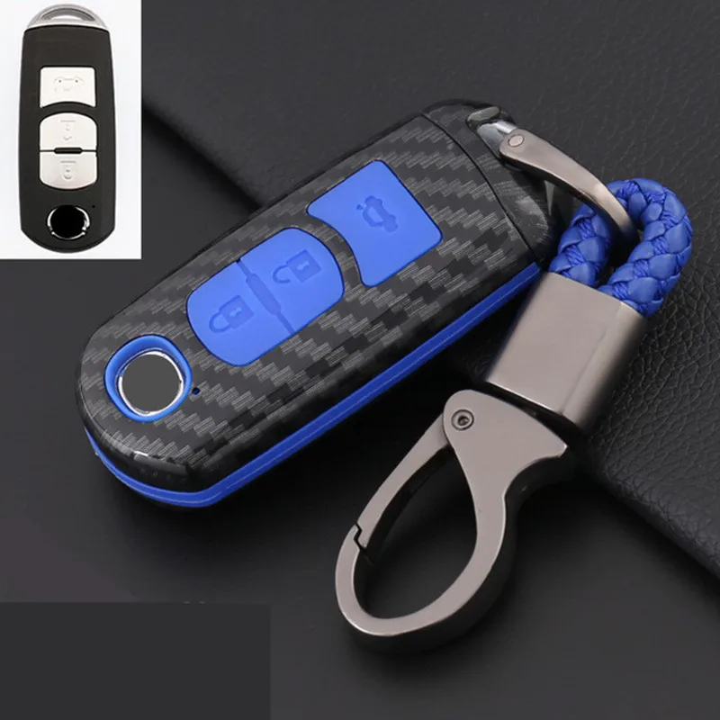 Корпус из углеродного волокна автомобильный чехол для ключа с дистанционным