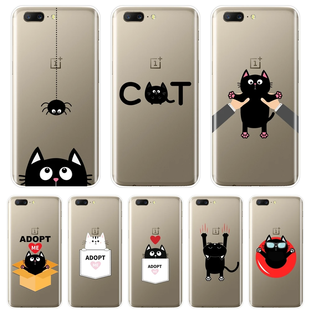 Задняя крышка для OnePlus 3 3T 5T 6T Kawaii Забавный милый силиконовый мягкий чехол