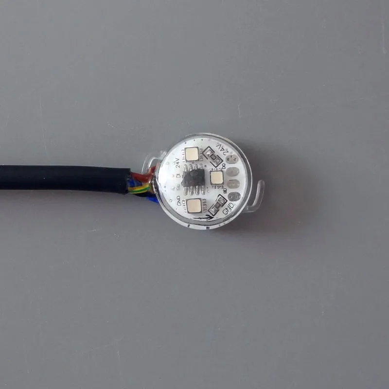 50 мм IP67 на открытом воздухе прибор приемно-3D для выведения токсинов, 40 шт WS2811 полный цвет молочный шар; DC12V вход; 1,44 Вт; заполнение эпоксидной смолой внутри PCBA