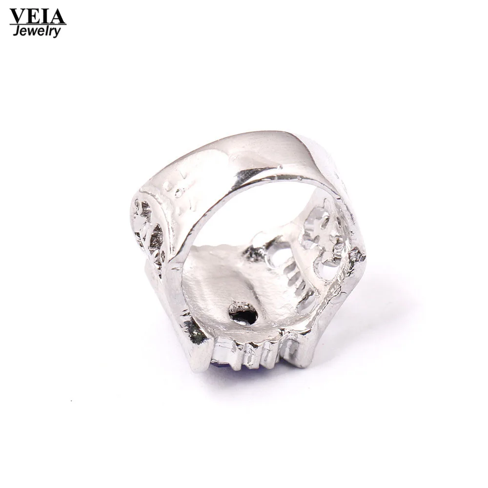 2017 Черный Дворецкий аниме Кольца Большие кольца с синим камнем для мужчин