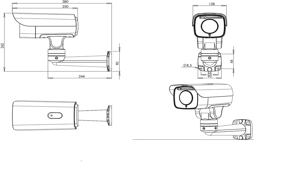 3MP HD 3.0MP PTZ Bullet IP камера 30X оптический зум H.265 ONVIF IR P2P наружная IP66 CCTV сетевая