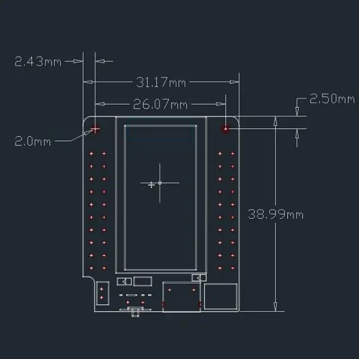 TTGO Mini32 Wi-Fi Bluetooth модуль макетной платы ESP32-WROVER-B PSRAM DC128