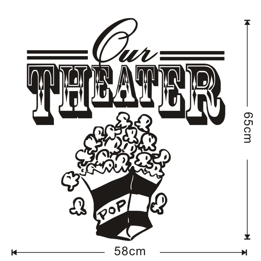 Художественная наклейка в форме попкорна для театрального декорация дома сделай