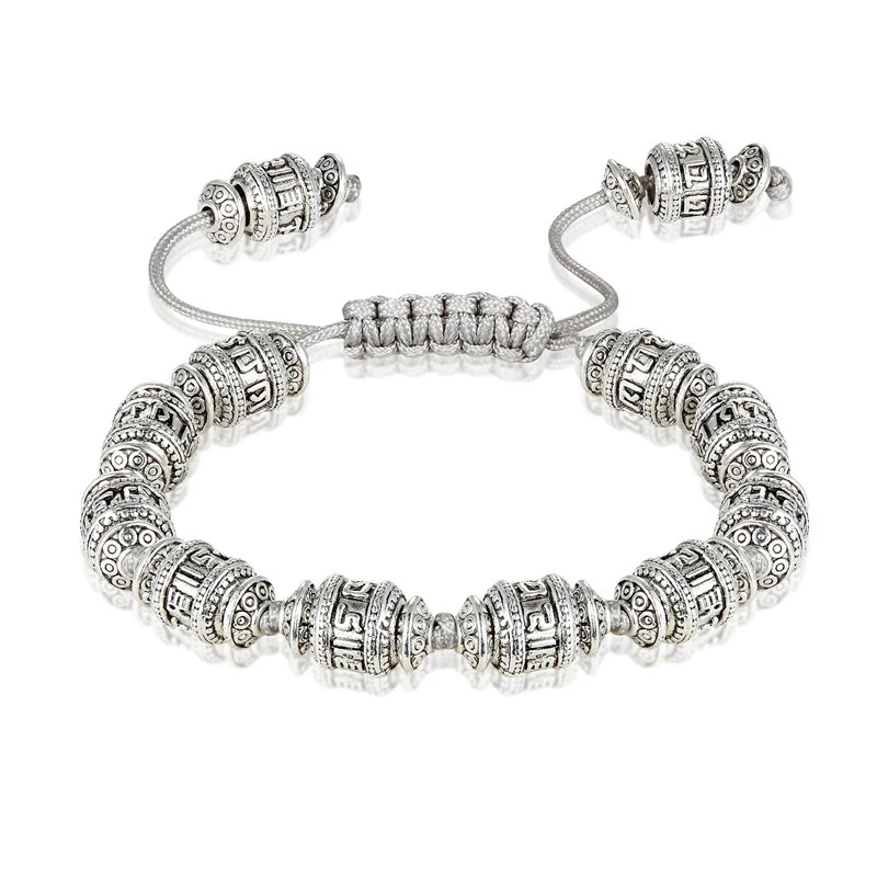 Буддистский ретро браслет с шестью надписями|alloy bracelet|bracelet menbracelet women |