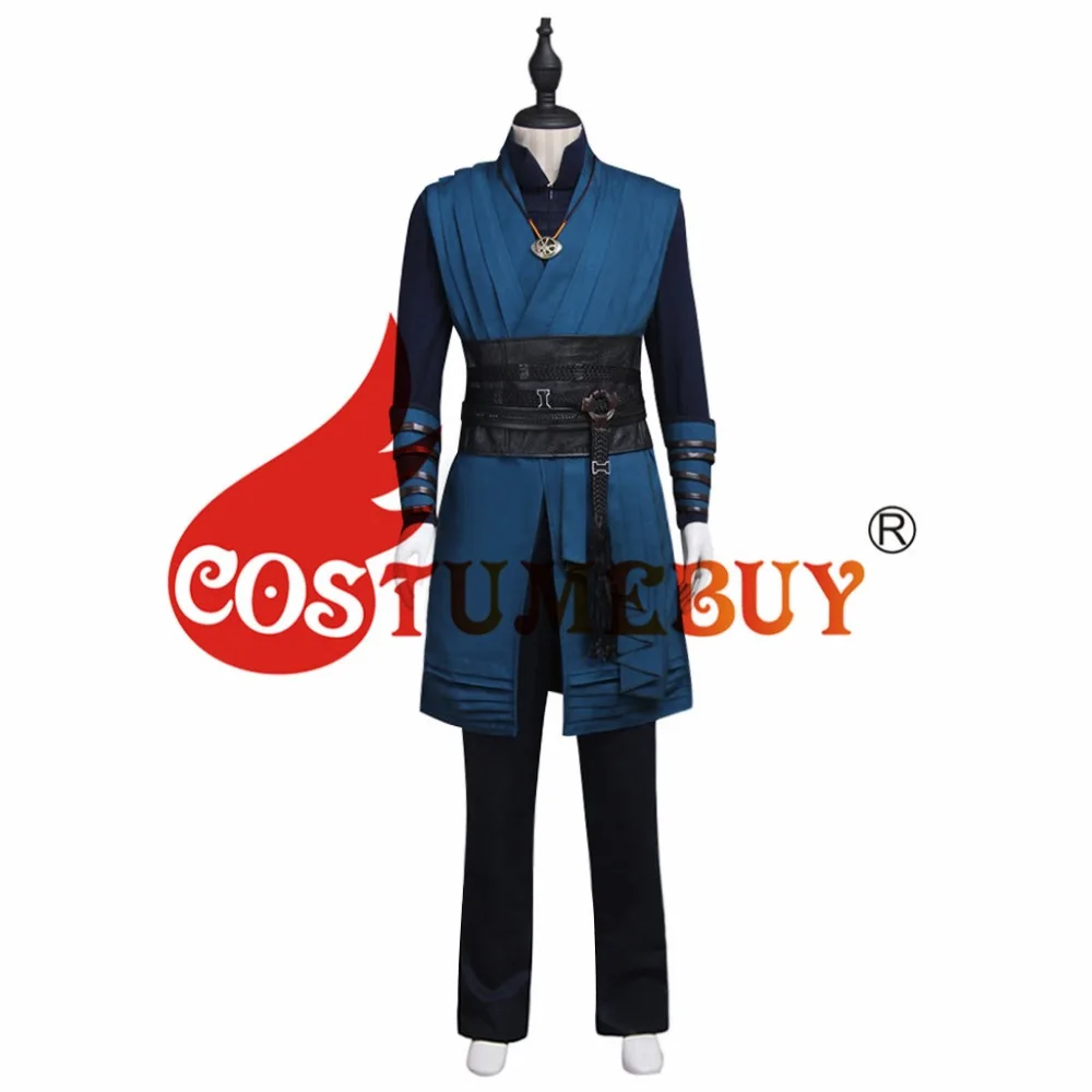 CostumBuy фильм Доктор Стрэндж Стивен Винсент Стрэндж Бенедикт камбербэтч костюм мужская красная версия Плащ Хэллоуин костюм L920