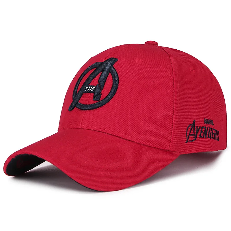 New 9 Colors Movie Avengers Baseball Hat Halloween Party Cosplay Caps Men Avengers 4 Endgame Cap Embroidery Letter Cap - Цвет: A