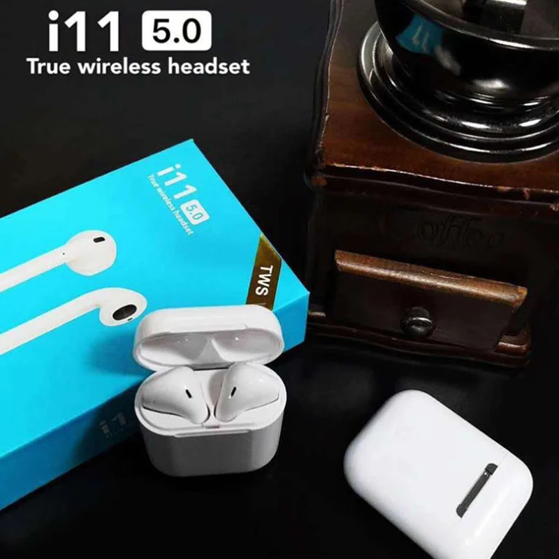 Горячие Grezoo i11 Tws Blue Touch оригинальные Беспроводные наушники с новым Bluetooth 5 0