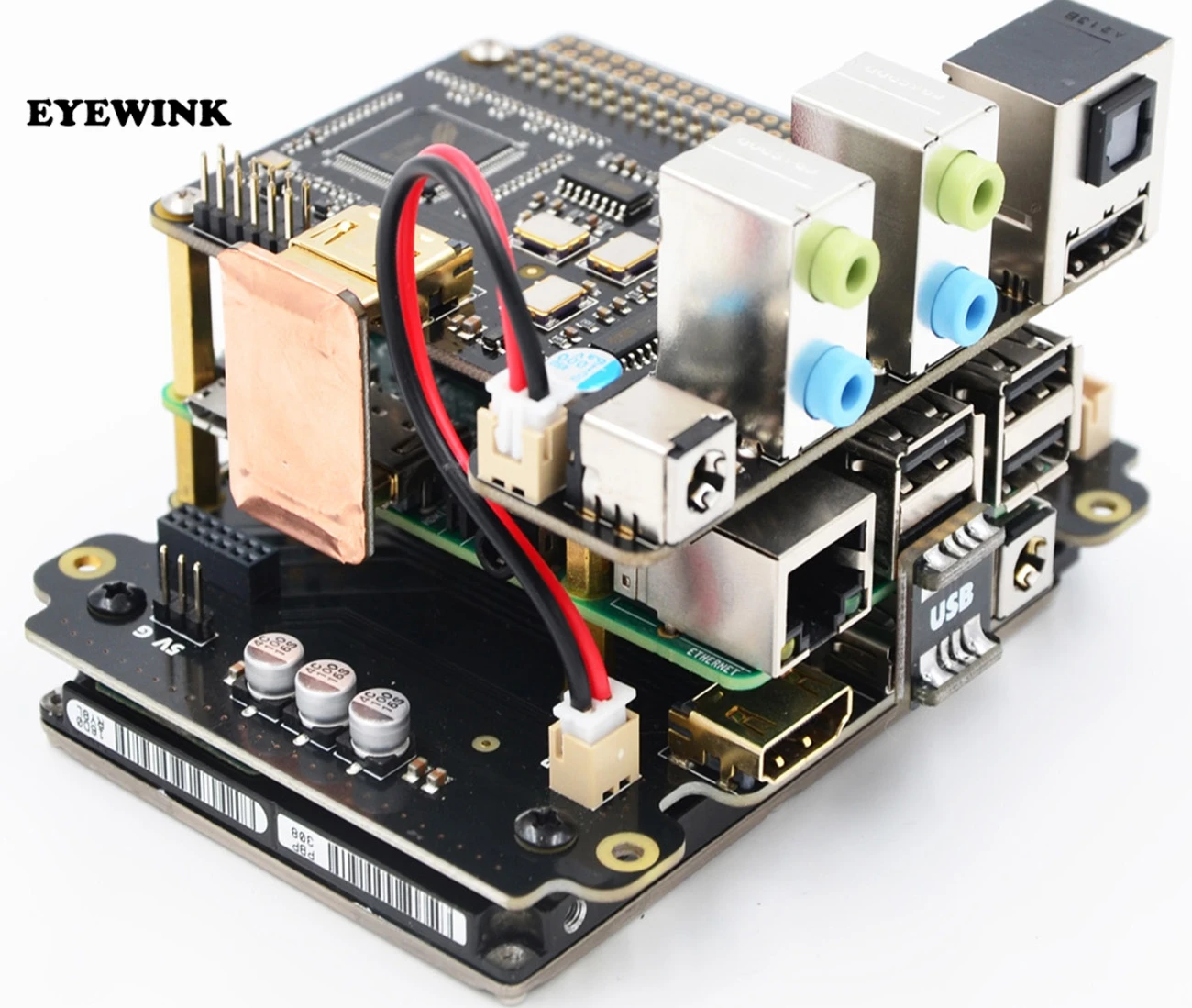 X6000K 7 1 канальный DIY наборы для Raspberry Pi 3 Model B/2B/B + | Электронные компоненты и