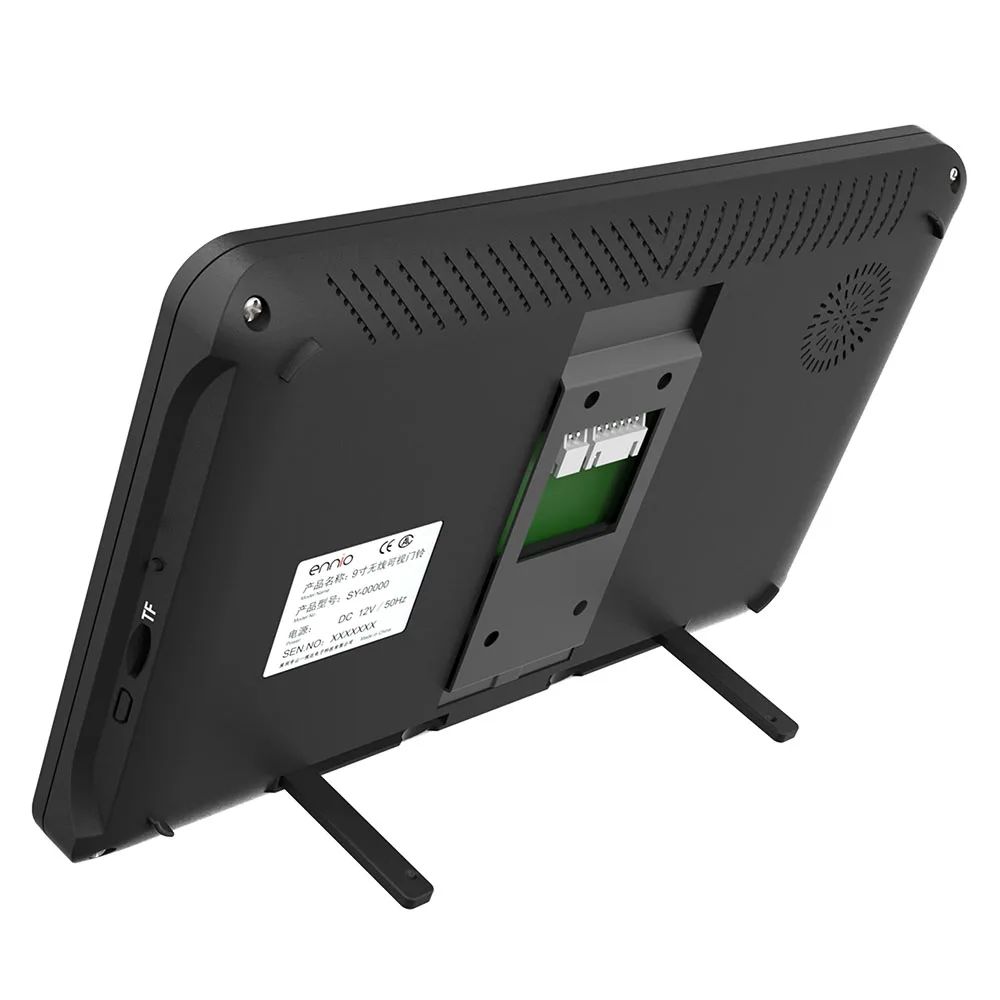 9 дюймов Пароль RFID отпечатков пальцев Wifi видео домофон система входа с IR-CUT HD 1000TVL