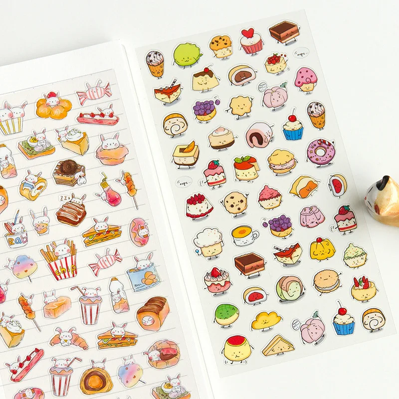 1 шт Kawaii канцелярские наклейки маленькие милые животные Декоративные наклейки для мобильного телефона Скрапбукинг DIY наклейки для рукоделия