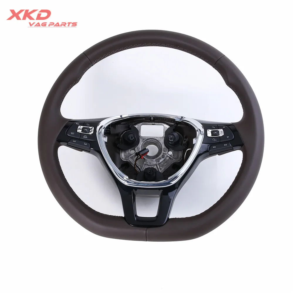 

Многофункциональное рулевое колесо коричневого цвета, подходит для Passat NMS New Tiguan Jetta MK6 5NG 419 091 C LJQ, 6C0 419 091 , 5G0 419 091