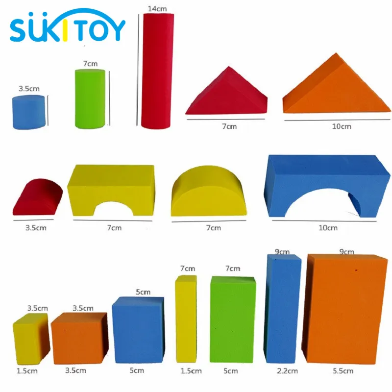 Sukitoy детский ЕВА мягкая строительный Конструкторы набор 41 шт. высокое качество с