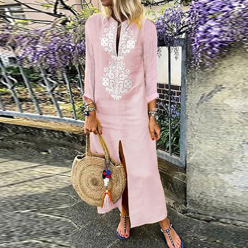 Женская одежда Осеннее облегающее платье Повседневное Платье макси с длинным