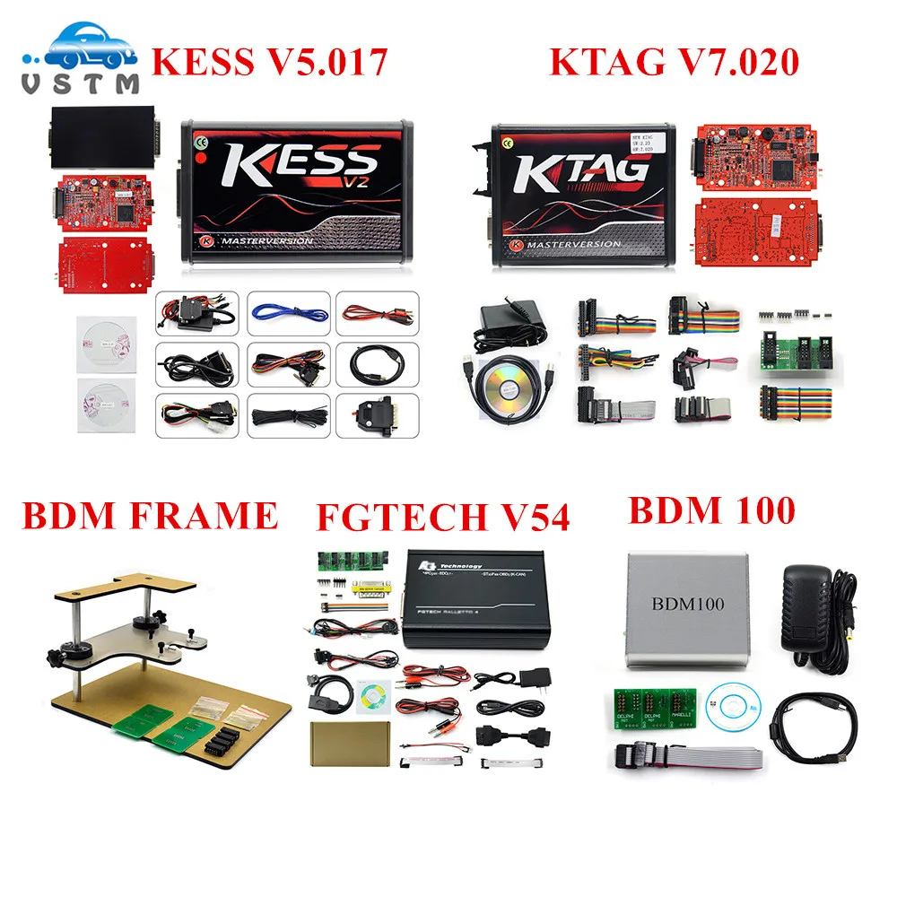 Горячая Распродажа! Новейший чип-тюнинг KESS V2 5,017 V2.47 Master ECU+ KTAG V2.25 7,020+ Galletto V54+ BDM Рамка+ BDM 100 Чип-тюнинговый инструмент