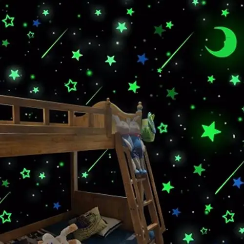 

20Pcs Luminous Glow in the Dark Stars Moon Decals Party Home Decor Wall Stickers Home Decoration Stickers Posters hot sales