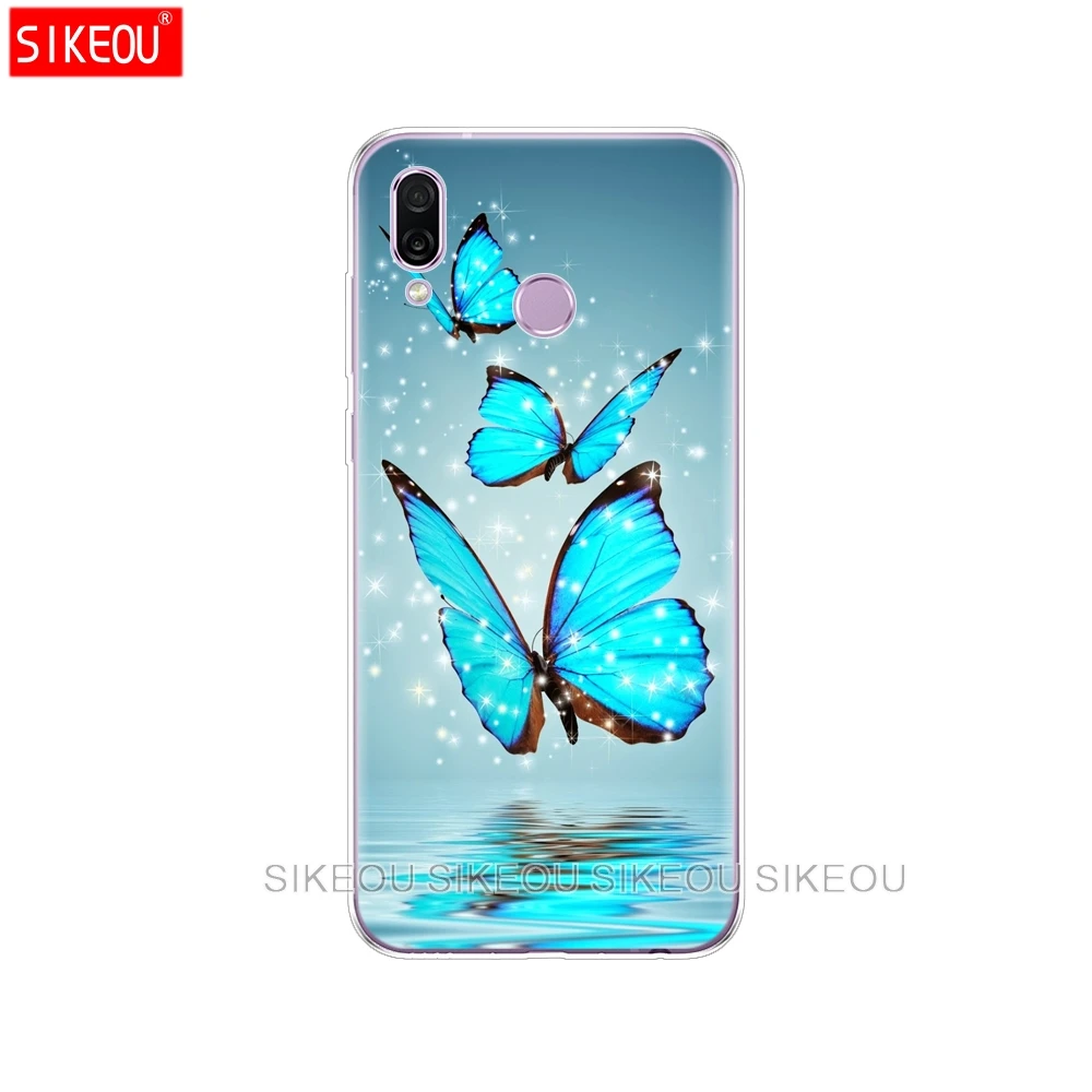 61011 Силиконовый чехол для huawei Honor Play 6,3 ''декоративными рисунками из силикона и мягкого Задняя накладка чехла из ТПУ для huawei Honor Play Защищает Корпус чехол бампер - Цвет: 61011