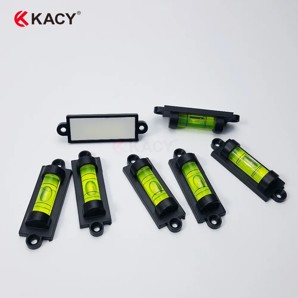 

KACY 10pcs 59x19x13.5mm Bubble Level Mini Spirit Level Bubble Bullseye Level Measurement Instrument With mounting holes
