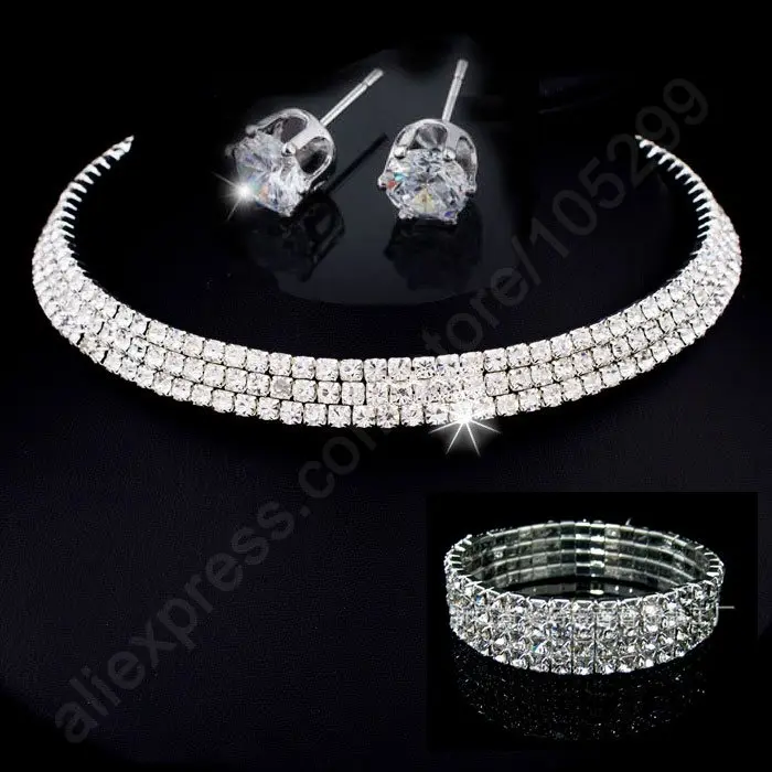 Женский ювелирный комплект из колье и серёг серебра 925 пробы|jewellery set|set 925set sterling