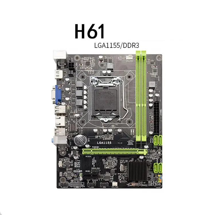 BEESCLOVER H61 Desktop PC Motherboard SATA3 1155-pin CPU Interface
