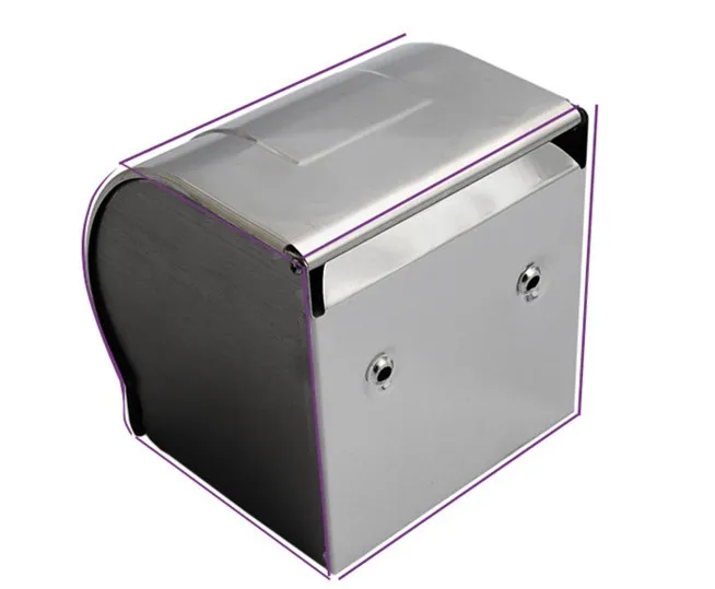 BOCHSBC держатель для бумаги из нержавеющей стали, коробка для туалетной бумаги, утолщенная рулонная бумажная коробка, водонепроницаемая коробка для бумаги