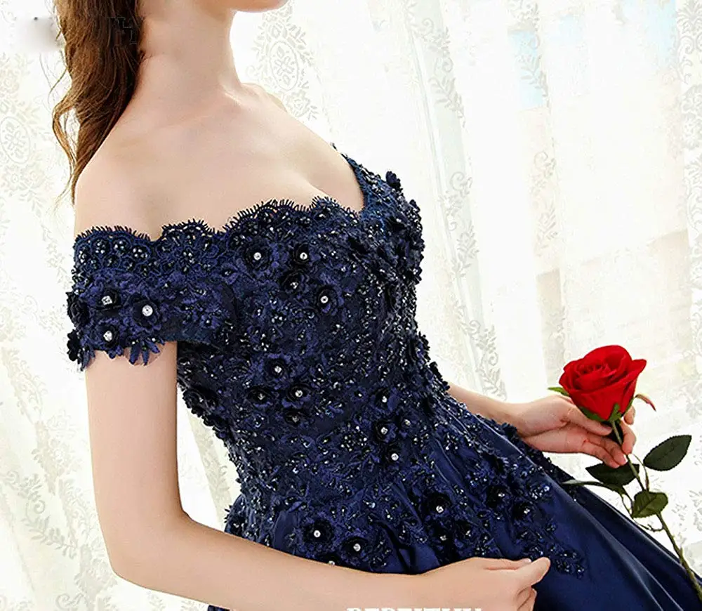 JaneVini элегантное бальное платье Королевский синий Quinceanera платья с длинным v