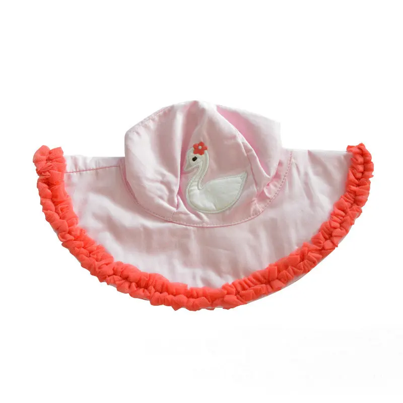 Девушки Шляпы Летом 2016 Бренд Дети Ведро Шляпу розовый Печати Вс Рыбалка Дизайн