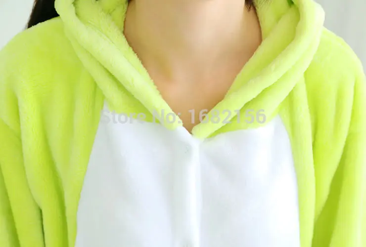 Kigurumi взрослых милый лягушка Onesie унисекс фланелевые пижамы теплые животных Домашняя одежда косплэй костюм