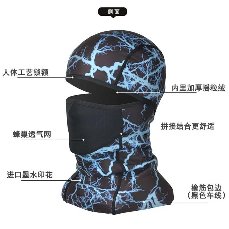 Зимний Теплый головной убор для катания на лыжах Охотничья съемка маска лица