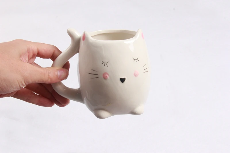 Керамическая Милая Кошка Кружки Кофе Чай Молоко чашки с животными ручкой 400 мл