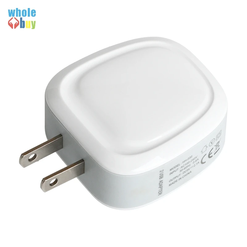 Умное дорожное Сетевое зарядное устройство с 2 USB-портами 5 В А | Электроника