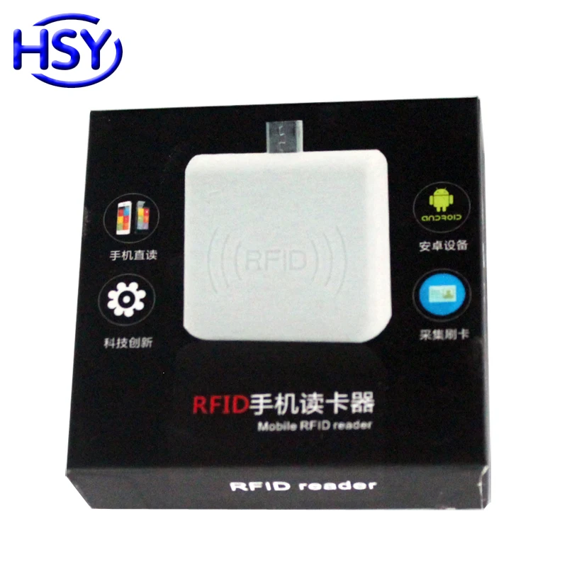 125 кГц Бесконтактный EM ID или 13 56 МГц HF ISO14443A настольный мини USB RFID кардридер для Android