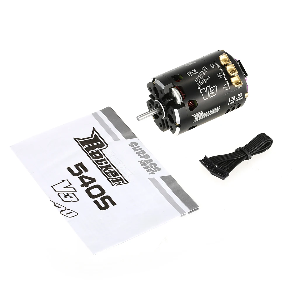 SURPASS HOBBY Rocket V3 540 13 5 T 3200KV бесщеточный двигатель черный для 1/10 RC гоночный автомобиль