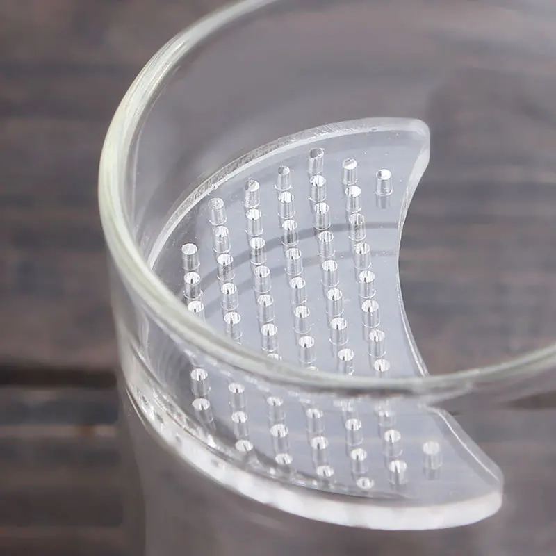 Ручная выдувная стеклянная чайная чашка с чайной пленкой простые чашки ручкой