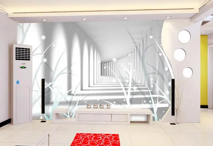 3d обои для комнаты снежное дерево абстрактный космический фон стены современные