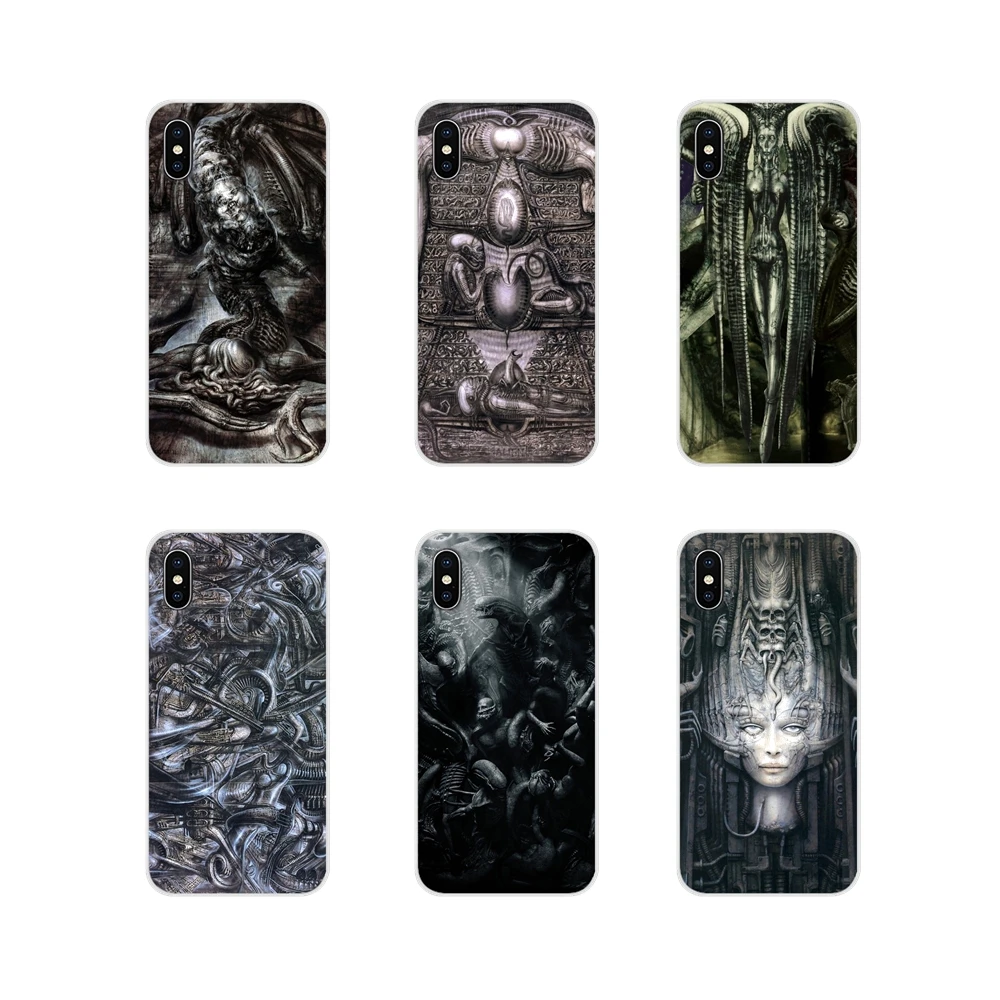 Для Apple iPhone X XR XS MAX 4 4S 5 5S 5C SE 6 6S 7 8 Plus ipod touch аксессуары Чехлы Alien Fan Art Ridley Scott Hr Giger |