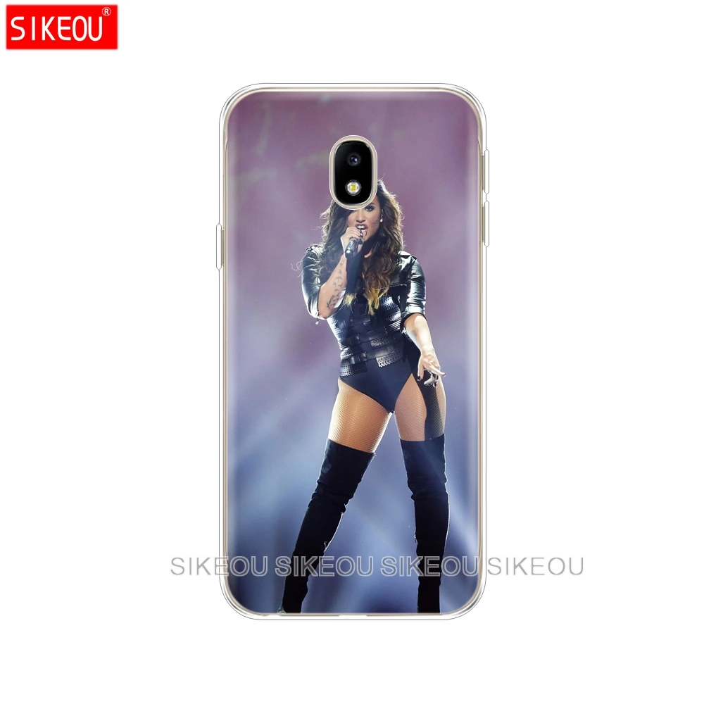 Силиконовый чехол для телефона Samsung Galaxy J3 J5 J7 2017 J330 J530 J730 PRO j2 2018 Singer Деми Ловато |