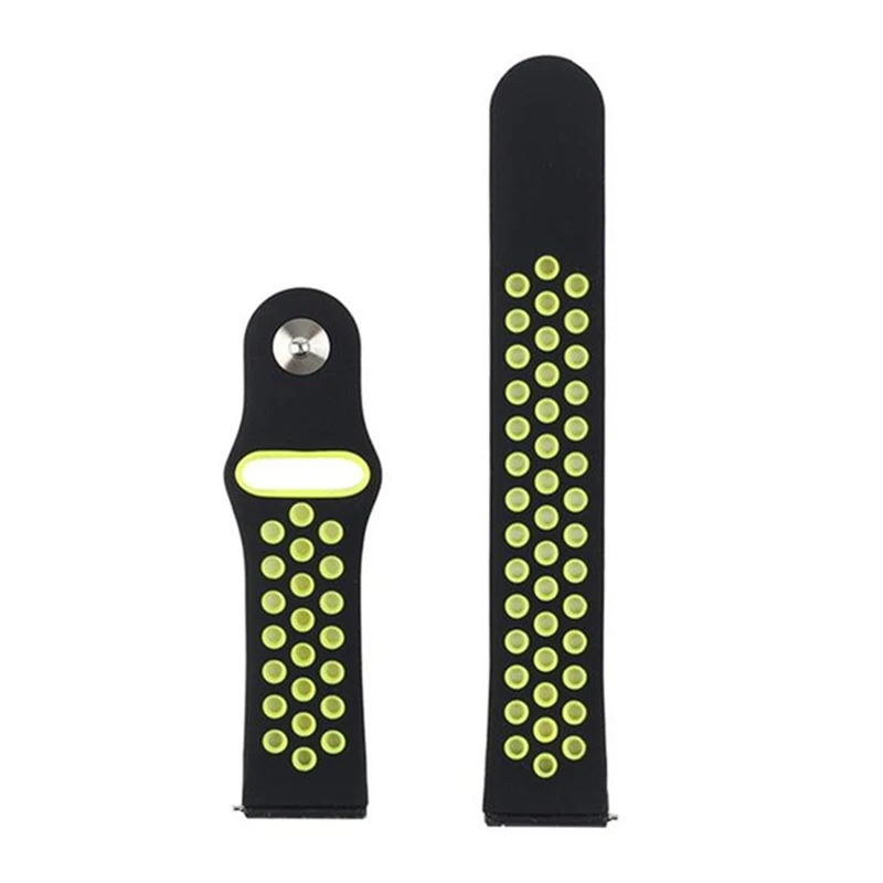 Hangrui силиконовый браслет ремешок для Huami Amazfit Pace/Stratos 2 2 S/для samsung gear S3 ремень для Xiaomi Amazfit Bip Молодежный ремешок
