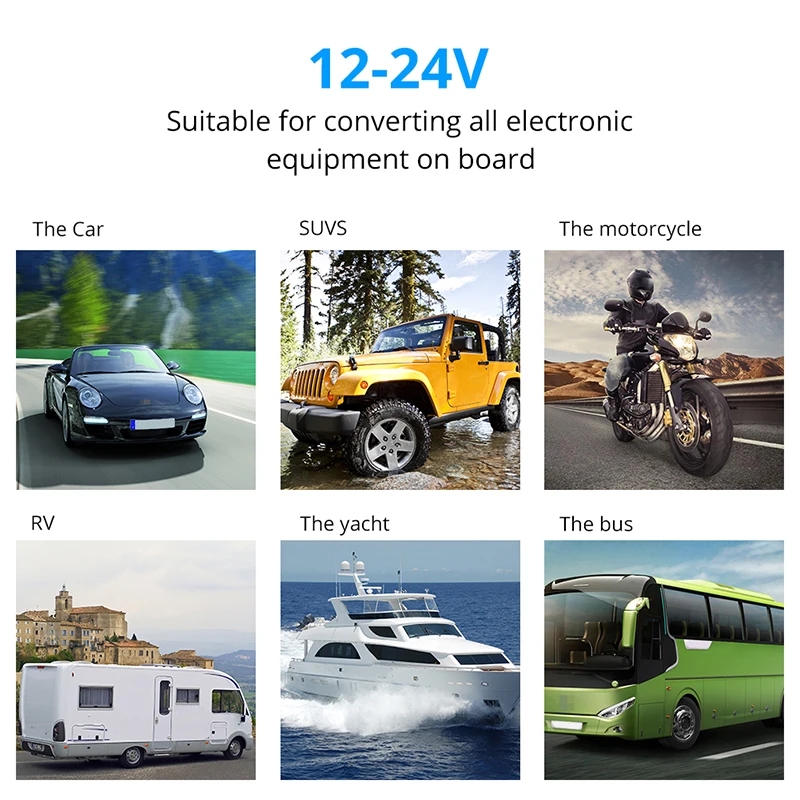 Водонепроницаемая 5-контактная панель переключателя для Jeep Switch Panel 8 Gang 12V 20A 24V 10A