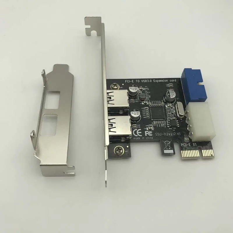 USB 3.0 PCI E Плата расширения 5 Гбит/с внешний 2 портовый 3 0 концентратор внутренний 19