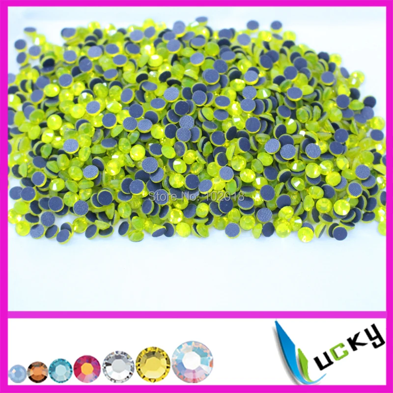 Бесплатная доставка качественные стразы горячей фиксации! 1440 шт ss16 цитрин Цвет