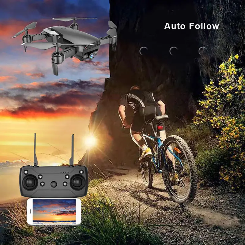 Селфи Дрон широкоугольная камера WIFi FPV Радиоуправляемый с одной клавишей возврат