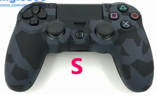 S Силиконовый защитный чехол-накладка для Dualshock 4 Playstation 4 PS4 Pro тонкий контроллер - Цвет: S